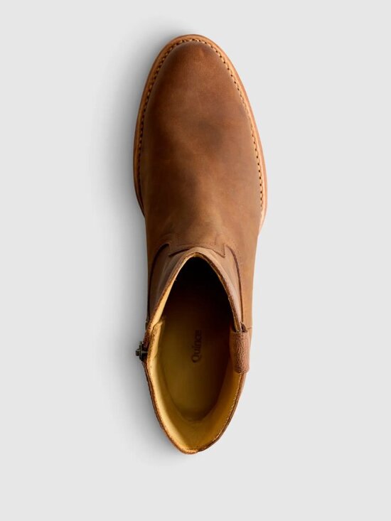 Quince Mens Crafted NEW Leather Western Zip Boot $388 RV 11.5